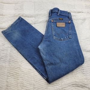Delightfully stained and distressed VTG Wranglers